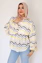 Wavy poblin blouse