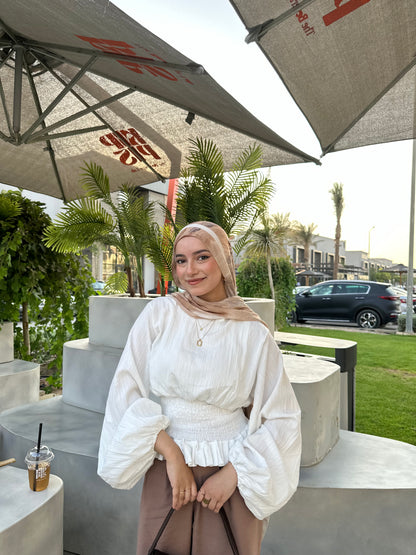 White corset blouse