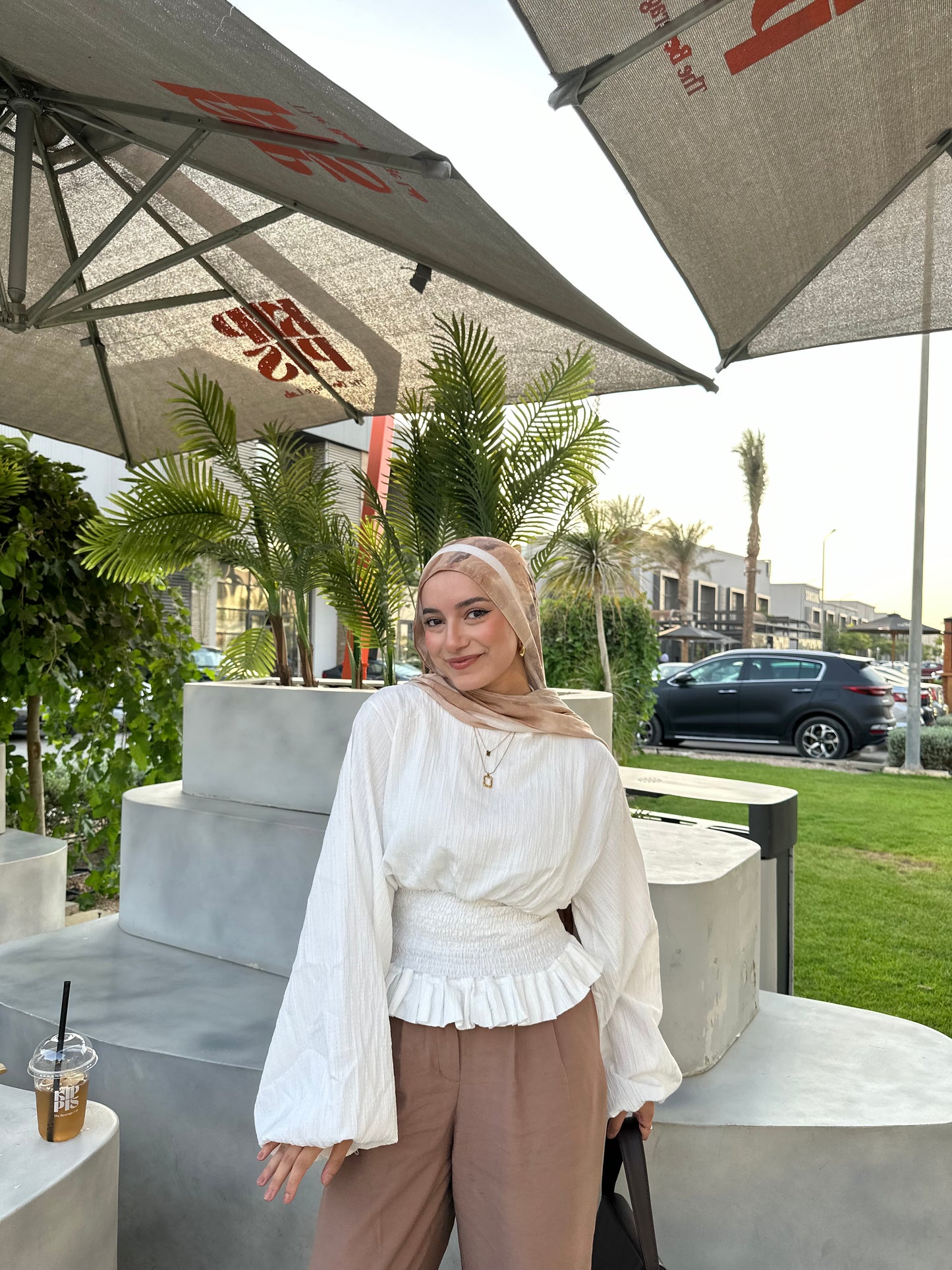 White corset blouse